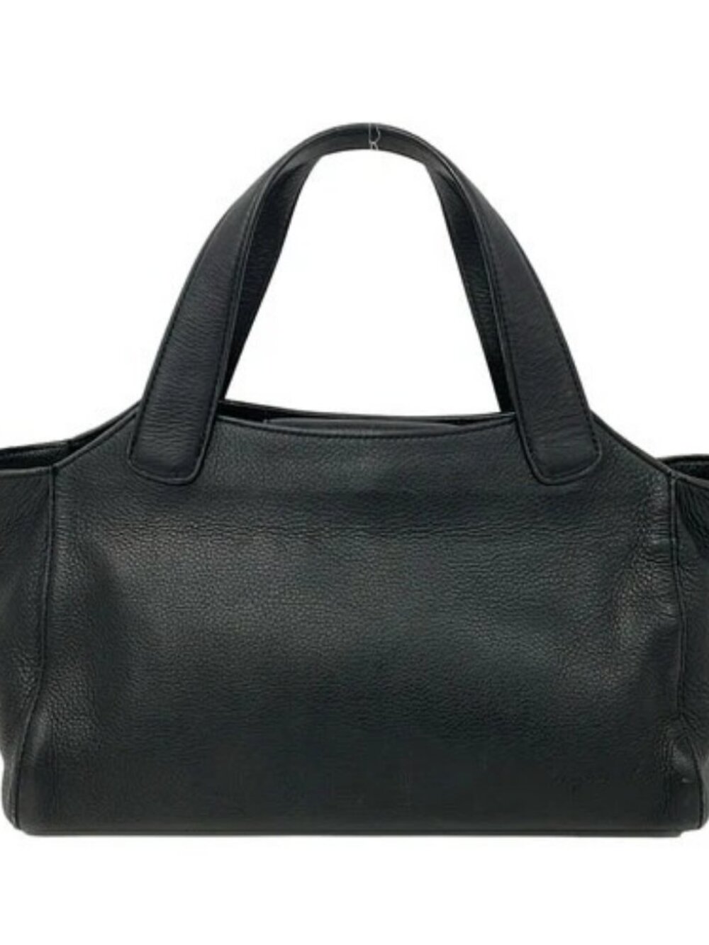 agnes b Black Leather Handbag